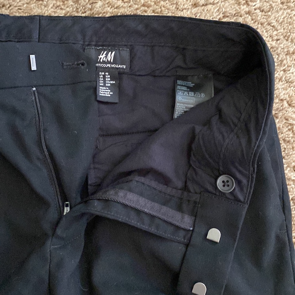 H+M | Casual Black Office Pants / Slacks - Picture 4 of 6